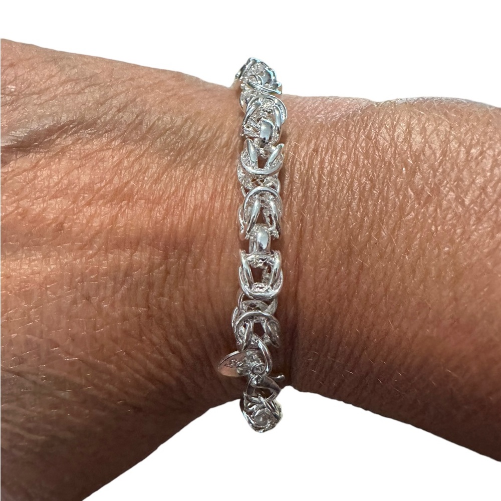 Twisted Metal Silver Stackable Bracelet - image 1